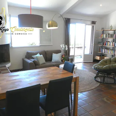 Maison 6 Pers Oliveraie Vue Mer 5 Min Plage Pinarello * Mangialla