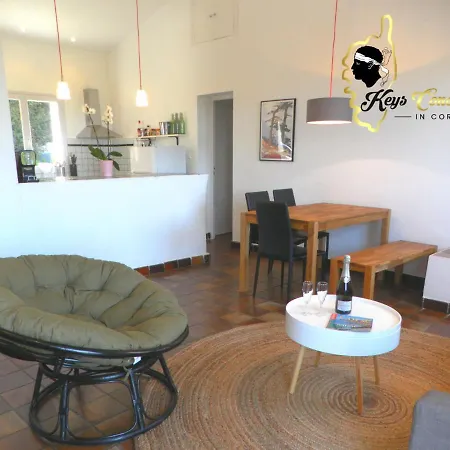 Maison 6 Pers Oliveraie Vue Mer 5 Min Plage Pinarello *